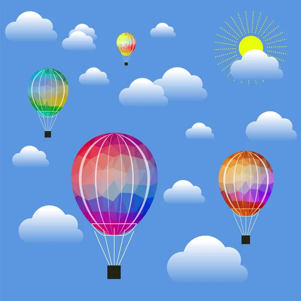 Farbige Luftballons — Stockfoto