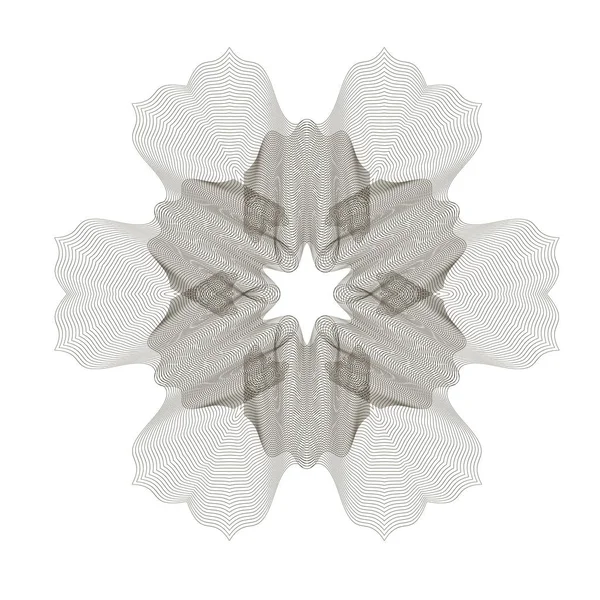 Geometrisches Ornament. Guillochrosette — Stockfoto
