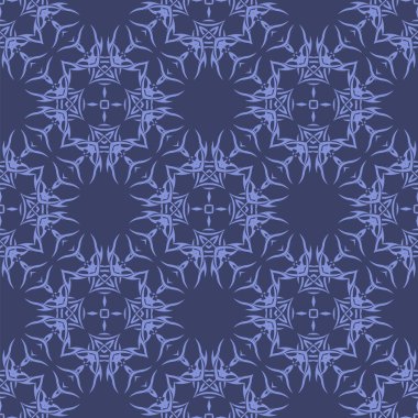 Mavi kesintisiz geometrik Yunan süsleme. Yunan tarzı kare dalga formları.