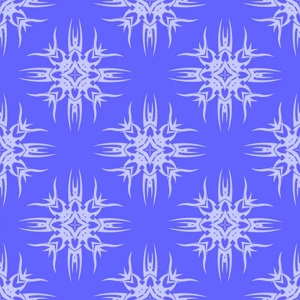 Blue Ornamental Seamless Line Pattern Nekonečná Textura Orientální Geometrický Ornament — Stock fotografie