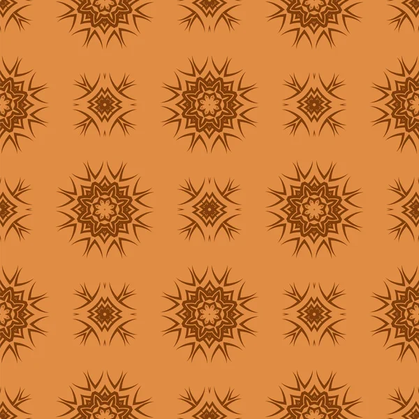 Pomarańczowa Linia Bezszwowe Ozdobnych Wzór Niekończące Się Tekstury Orientalne Ornament — Zdjęcie stockowe