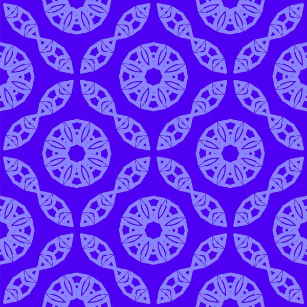 Blauw Sieraad Naadloze Lijn Patroon Eindeloze Textuur Oosters Geometrische Ornament — Stockfoto