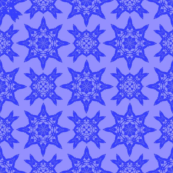 Blauw Sieraad Naadloze Lijn Patroon Eindeloze Textuur Oosters Geometrische Ornament — Stockfoto