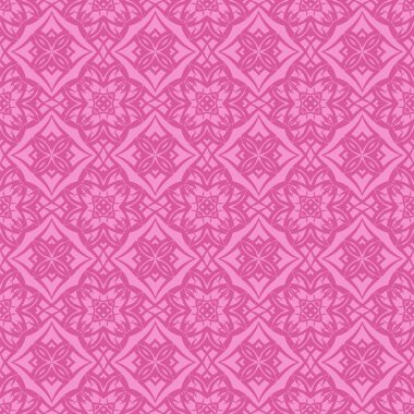 Pembe süs kesintisiz çizgi deseni. Sonsuz doku. Oryantal geometrik süsleme