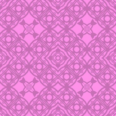 Pembe süs kesintisiz çizgi deseni. Sonsuz doku. Oryantal geometrik süsleme