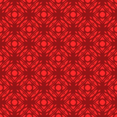 Kırmızı süs kesintisiz çizgi deseni. Sonsuz doku. Oryantal geometrik süsleme