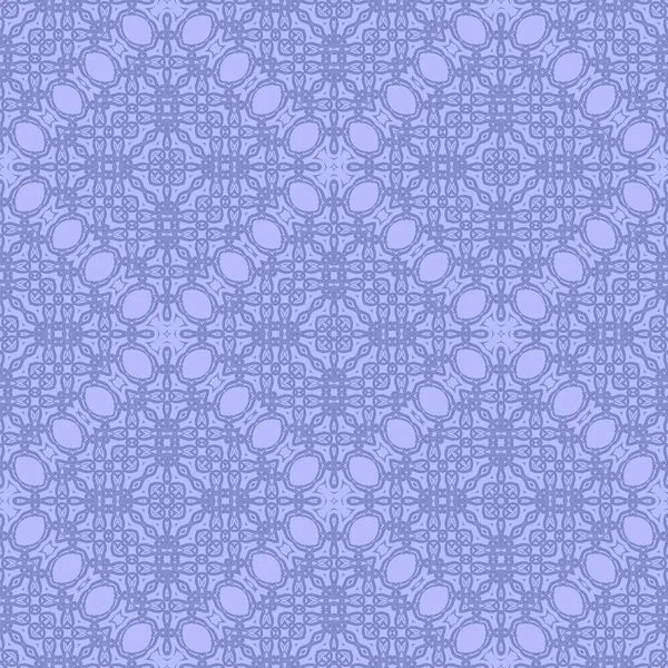 Синій Декоративний Безшовний Лінійний Візерунок Нескінченна Текстура Східний Геометричний Орнамент — стокове фото