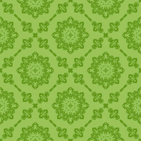 Patrón Línea Sin Costura Ornamental Verde Textura Sin Fin Ornamento — Foto de Stock