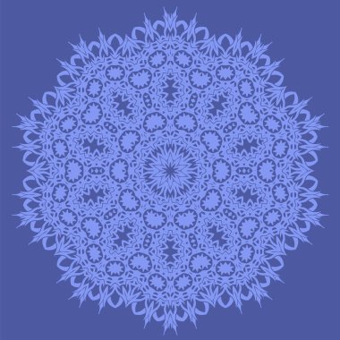 Mavi Süslü, Kusursuz Çizgisiz Kalıp. Sonsuz doku. Doğulu Geometrik Süsleme