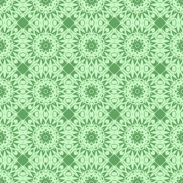 Green Ornamental Seamless Line Pattern Endless Texture Oriental Geometric Ornament — Stock Photo, Image