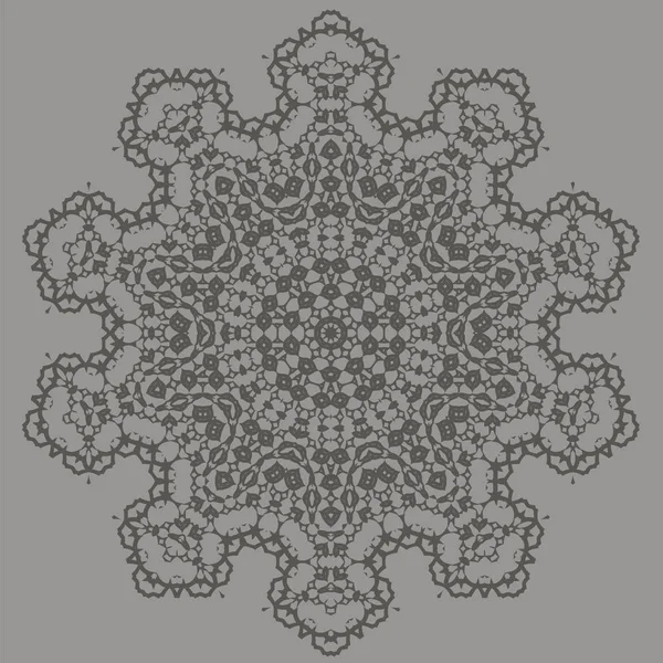 Grey Ornamental Seamless Line Pattern Endless Texture Oriental Geometric Ornament — Stock Photo, Image