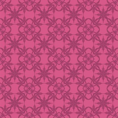 Pembe süs kesintisiz çizgi deseni. Sonsuz doku. Oryantal geometrik süsleme
