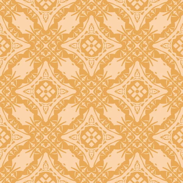 Turuncu süs kesintisiz çizgi deseni. Sonsuz doku. Oryantal geometrik süsleme