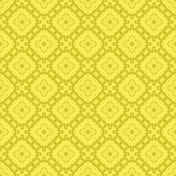 Sarı Süslü Pürüzsüz Çizgi Düzeni. Sonsuz doku. Doğulu Geometrik Süsleme