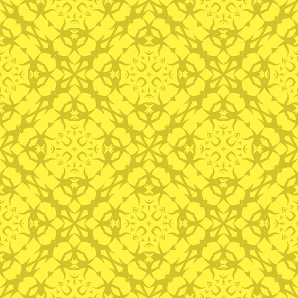 Sarı Süslü Pürüzsüz Çizgi Düzeni. Sonsuz doku. Doğulu Geometrik Süsleme