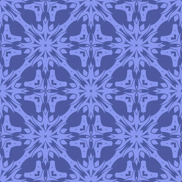 ブルーオーナメントのシームレスラインパターン 無限のテクスチャ 東洋幾何学的装飾 — ストック写真