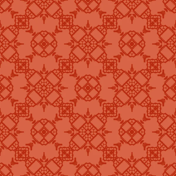 Red Ornamental Seamless Line Pattern Endless Texture Oriental Geometric Ornament — Stock Photo, Image