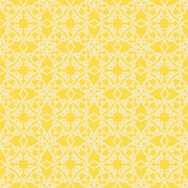 Sarı Süslü Pürüzsüz Çizgi Düzeni. Sonsuz doku. Doğulu Geometrik Süsleme