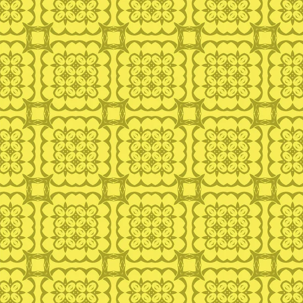 Żółty Ozdobny Wzór Linii Bez Szwu Niekończąca Się Tekstura Orientalna — Zdjęcie stockowe
