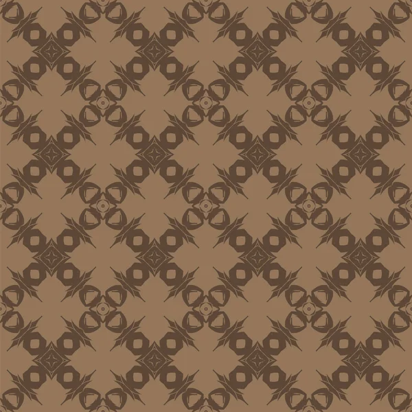 Braune Ornamentale Nahtlose Linienmuster Endlose Textur Orientalisches Geometrisches Ornament — Stockfoto