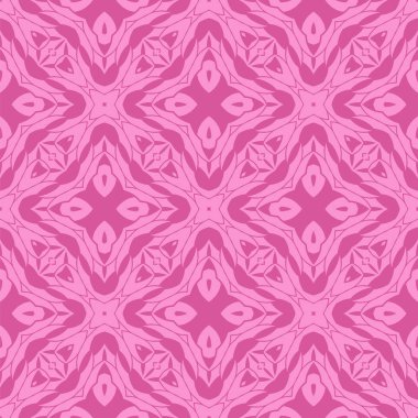  Pembe süs kesintisiz çizgi deseni. Sonsuz doku. Oryantal geometrik süsleme