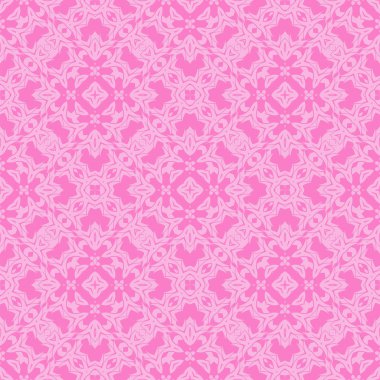 Pembe süs kesintisiz çizgi deseni. Sonsuz doku. Oryantal geometrik süsleme