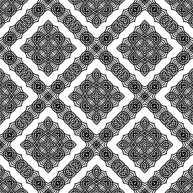 Süs kesintisiz çizgi deseni. Sonsuz doku. Oryantal geometrik süsleme