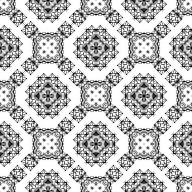 Süs kesintisiz çizgi deseni. Sonsuz doku. Oryantal geometrik süsleme