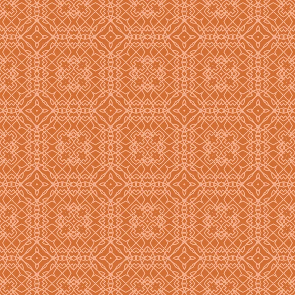 オレンジ色の装飾用シームレス ライン パターン 無限のテクスチャです 東洋の幾何学的な飾り — ストック写真