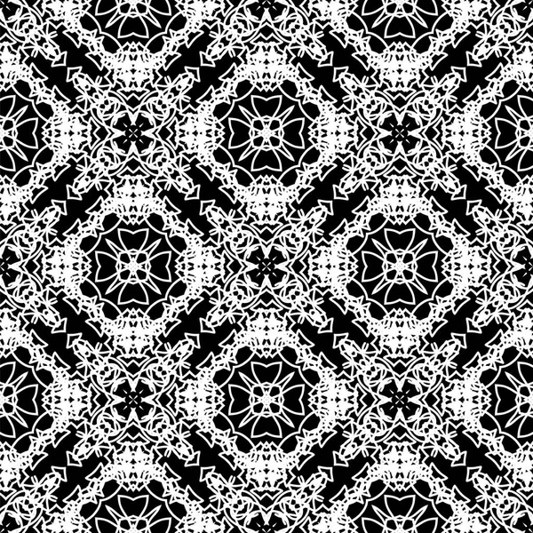 Ornamental Seamless Line Pattern Endless Texture Oriental Geometric Ornament — Stock Photo, Image
