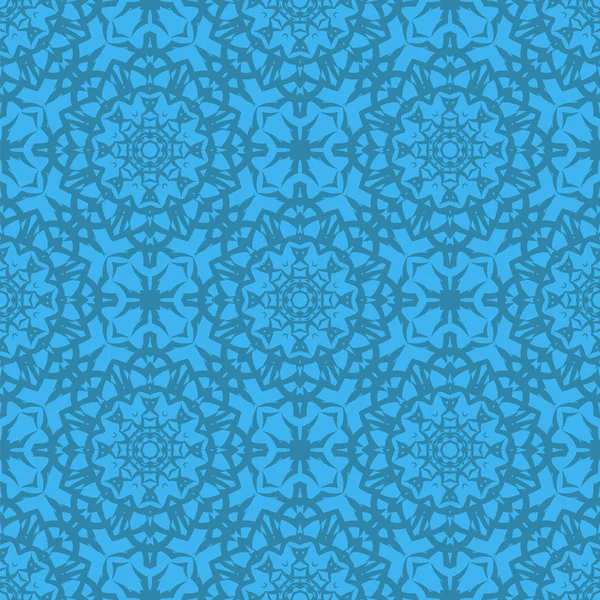 Azure Ornamental Seamless Line Pattern Endless Texture Oriental Geometric Ornament — Stock Photo, Image