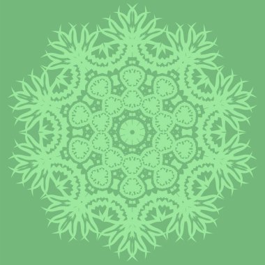 Yeşil süs çizgi deseni. Sonsuz doku. Oryantal geometrik süsleme