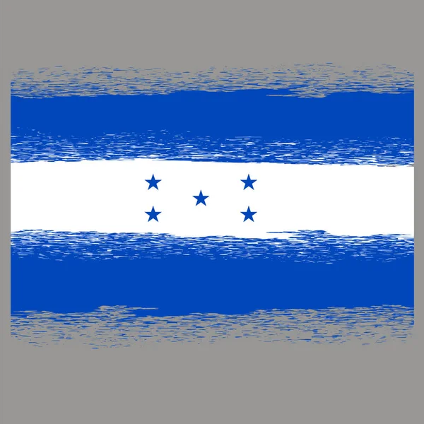 ホンジュラスの旗 シンボルの詳細なグランジ テクスチャ — ストック写真