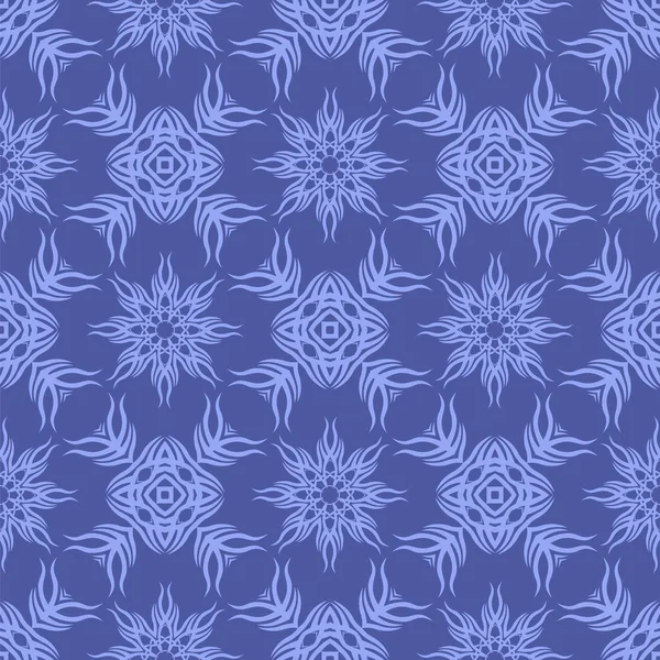 Decorative Retro Seamless Pattern Ornamental Blue Background — Stock Photo, Image