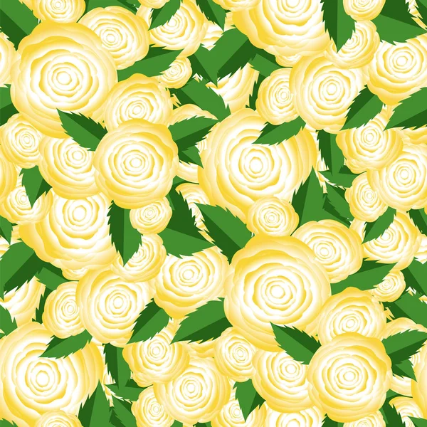 Bukiet Żółtych Róż Losowe Wzór Świeży Kwiatowy Tło — Zdjęcie stockowe