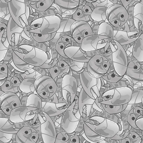 Lobster Seamless Pattern. Cooked Sea Food Background — Stock Image Lobster Seamless Pattern Cooked Sea Food Background Royalty Free Stock Images