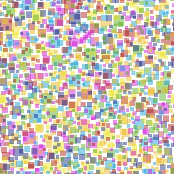 着色された正方形のシームレスなパターン 透明の抽象的なカラフルな背景 — ストック写真