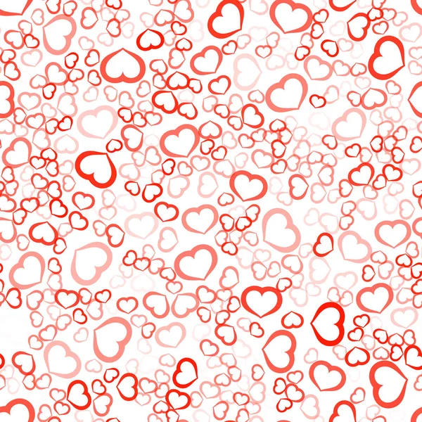 Красное Сердце Случайная Бесшовная Модель Белом Фоне — стоковое фото