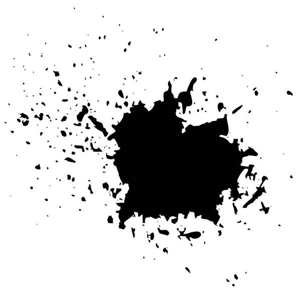 Grunge Ink Bakgrund Texturerade Svarta Stänk Damm Överliggande Nöd Korn — Stockfoto