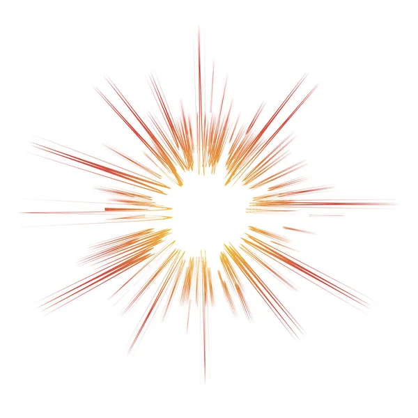 Esplodere Flash Esplosione Del Fumetto Star Burst Isolato Sfondo Bianco — Foto Stock