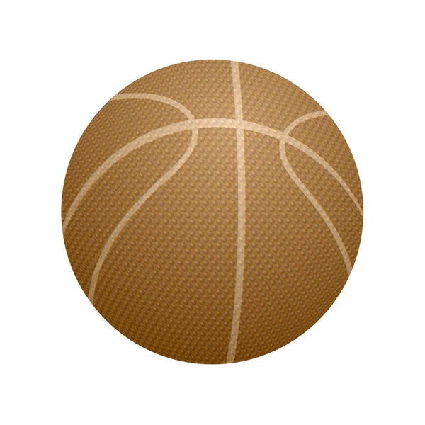 Basketbal Oranje Pictogram Geïsoleerd Witte Achtergrond — Stockfoto