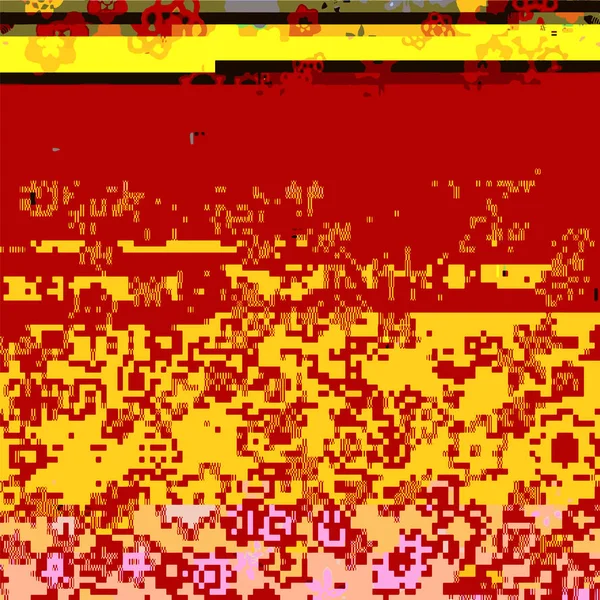 Glitch Colored Background Decadência Dos Dados Textura Ruído Pixel Digital — Fotografia de Stock