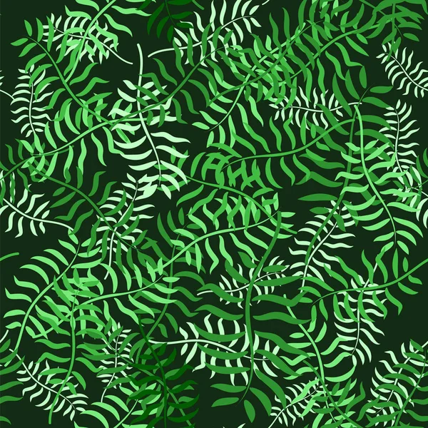 Tropical Palm Leaves Seamless Pattern Jungle Exotique Fond Floral — Photo