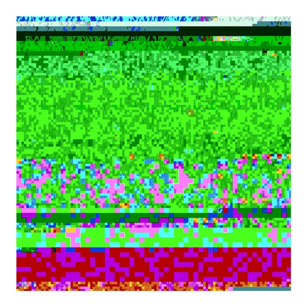 Glitch Farbigen Hintergrund Datenverfall Digitale Pixel Rauschtextur Fernsehsignalausfall Computerbildschirmfehler Abstrakter — Stockfoto