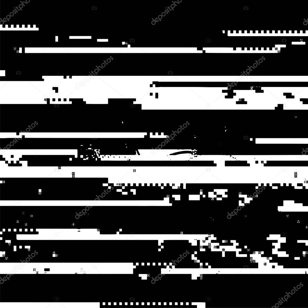 Glitch Background. Data Decay. Digital Pixel Noise Texture. Television Signal Fail. Computer Screen Error. Abstract Grunge Wallpaper.