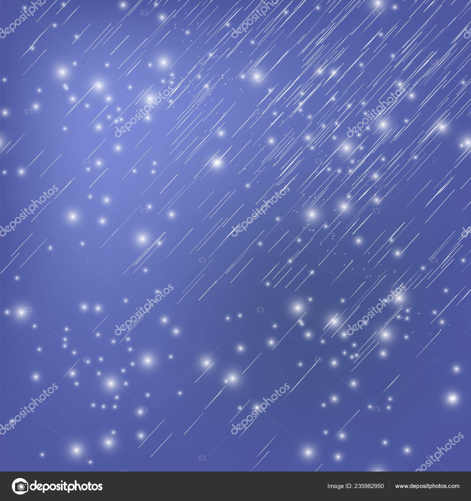 étoile Filante Blanche Sur Fond Ciel Bleu Nuit étoiles