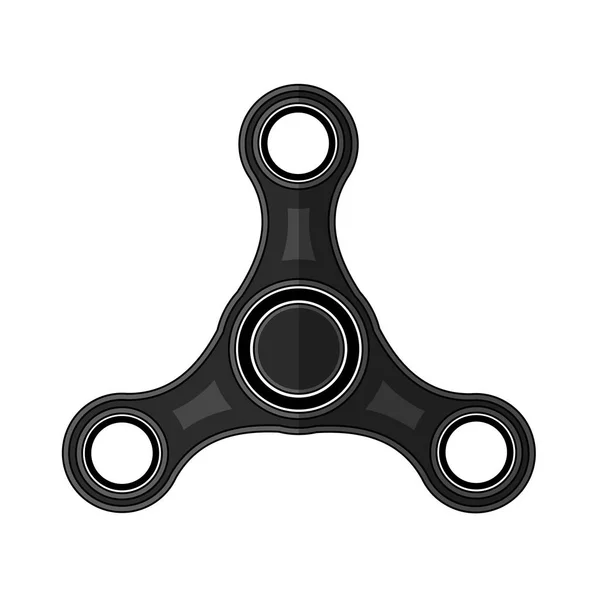 Fidget Palec Spinner Ikona Białym Tle Nowoczesne Zabawki Odprężanie — Zdjęcie stockowe