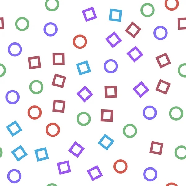 Beyaz Arka Plan Üzerinde Renkli Geometrik Seamless Modeli — Stok fotoğraf