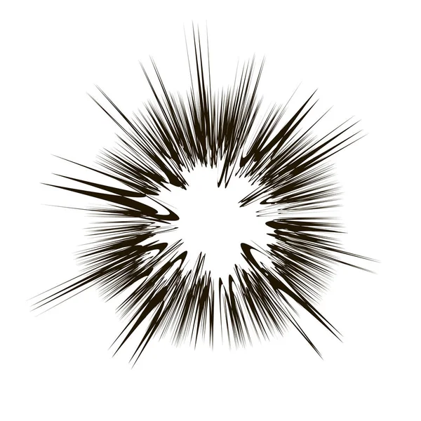 Esplodere Flash Esplosione Del Fumetto Star Burst Isolato Sfondo Bianco — Foto Stock