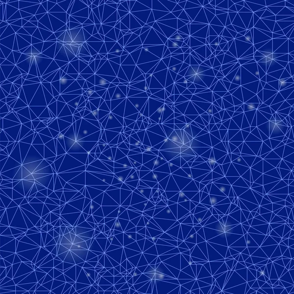 Abstrakt Blå Polygonal Bakgrund Dekorativa Geometriska Dekorativa Mönster — Stockfoto